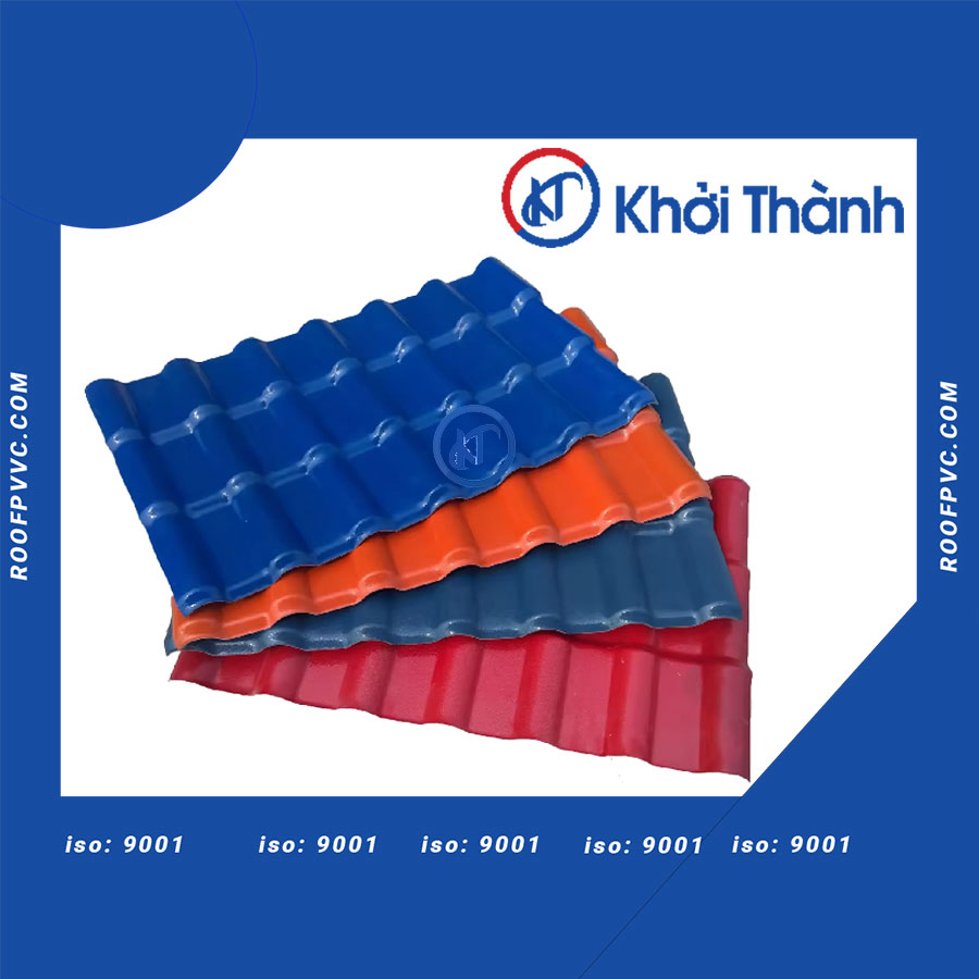 4-Layer PVC/ASA Plastic Roofing Tiles