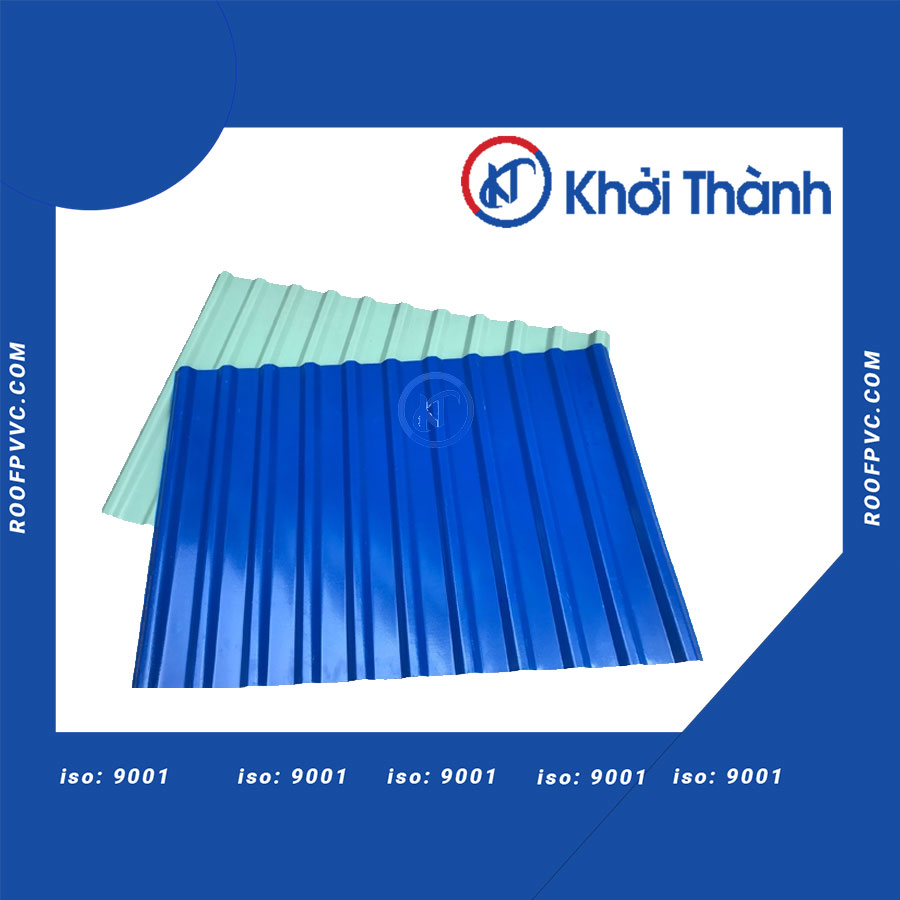 4-Layer PVC/ASA Plastic Roofing Sheets with 11 Square Waves