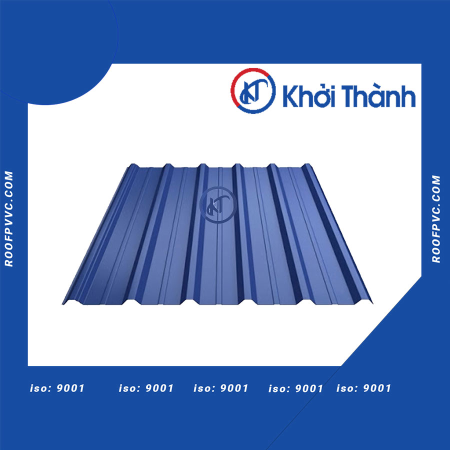 4-Layer PVC/ASA Plastic Roofing Sheets with 6 Square Waves