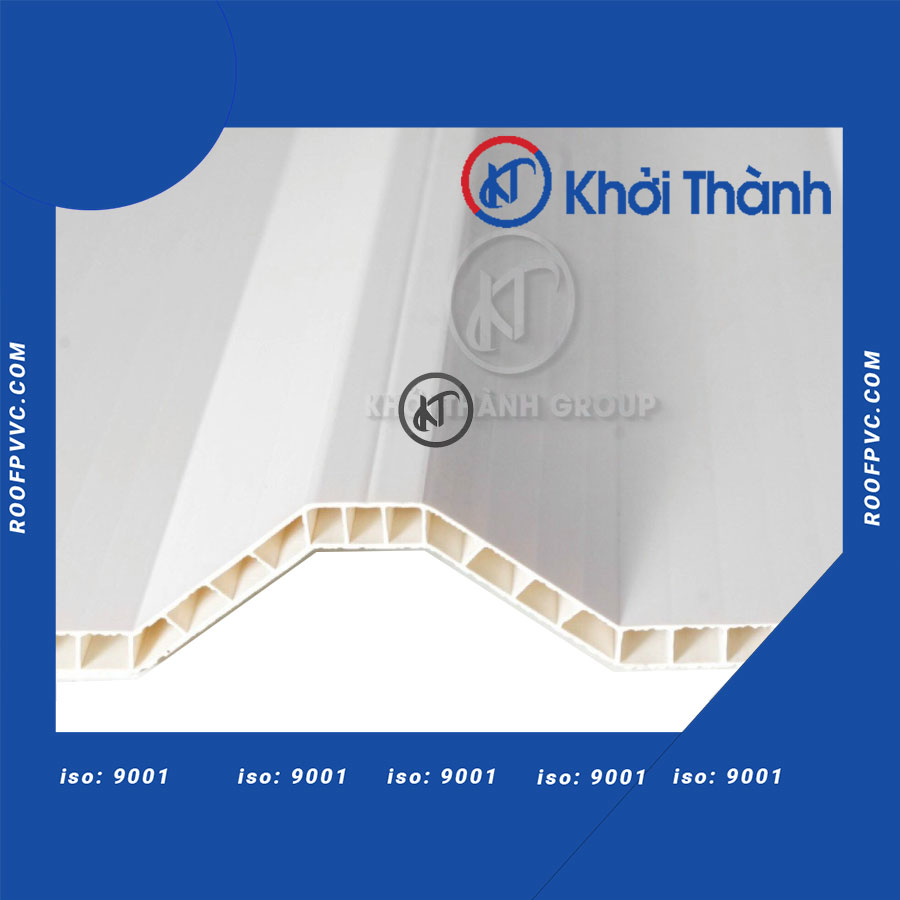 Hollow white PVC corrugated iron
