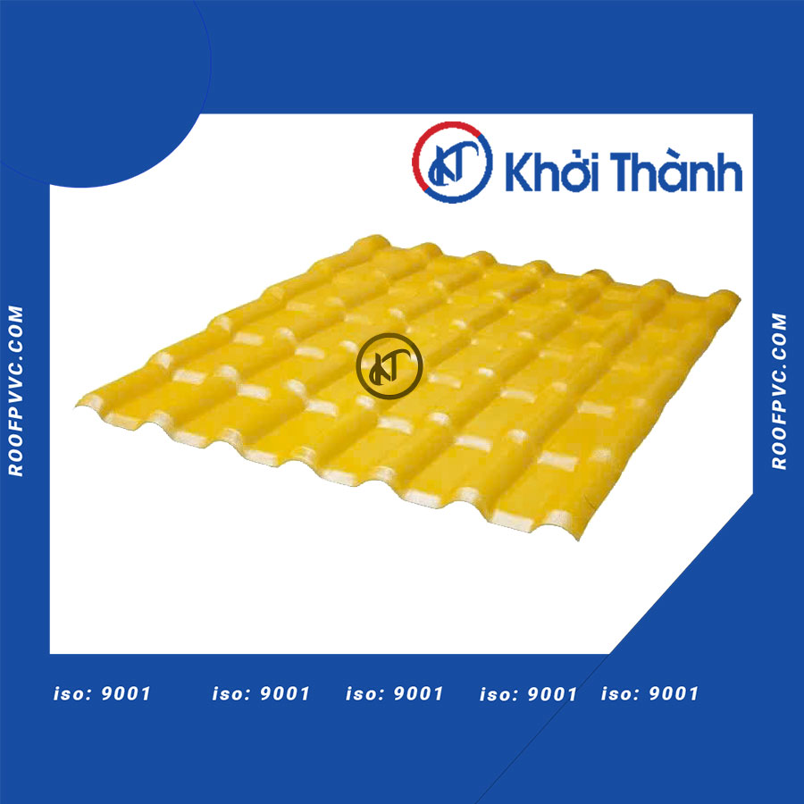Yellow Plastic Roofing Tiles